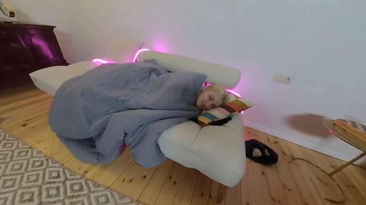 Sweet Blonde Girl With Hairy Breast