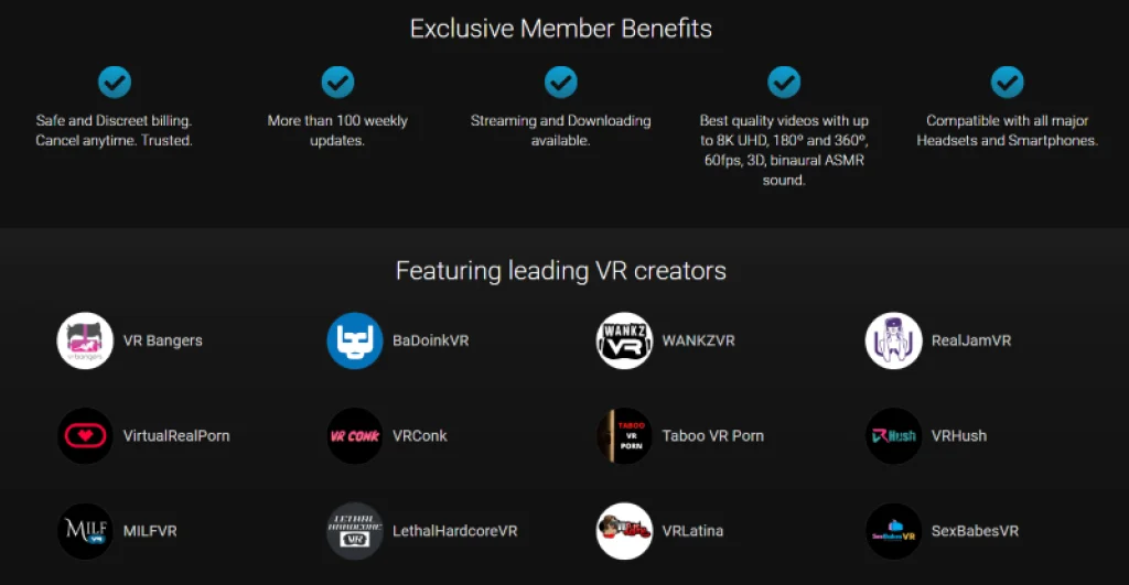 VRPorn Exclusive Member Benefits