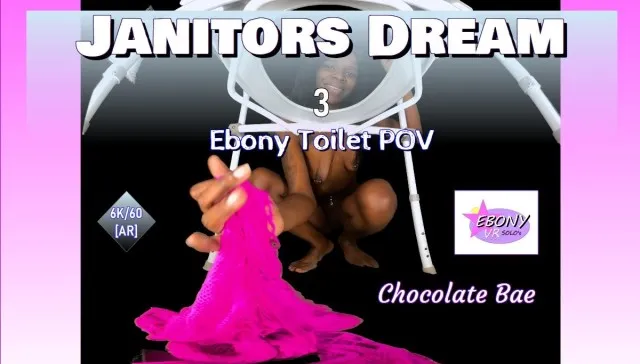 Free 8K VR adult video Janitors Dream Vol. 3 - Ebony Toilet POV Squirt Edition [Passthrough]