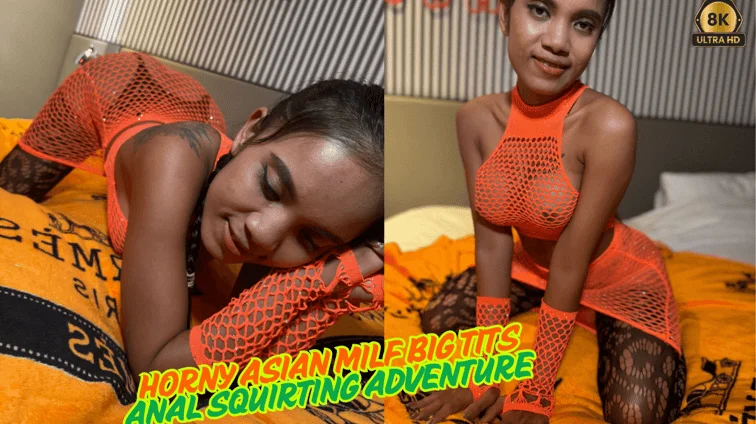 Free 8K VR adult video Horny Asian Milf Big Tits Anal Squirt Adventure
