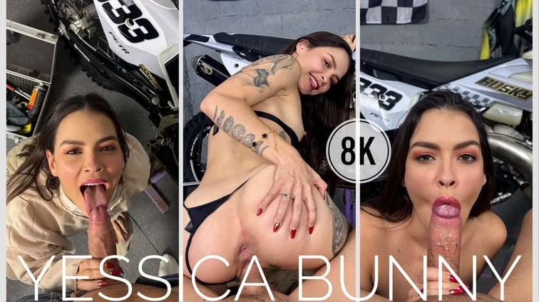 Free 8K VR adult video Amazing Sex With Yessica In The Garage