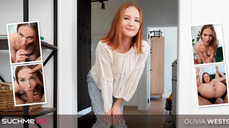 Free 8K VR adult video Adorable Ginger Olivia Westsun Has A Blast In Her First Porn Scene