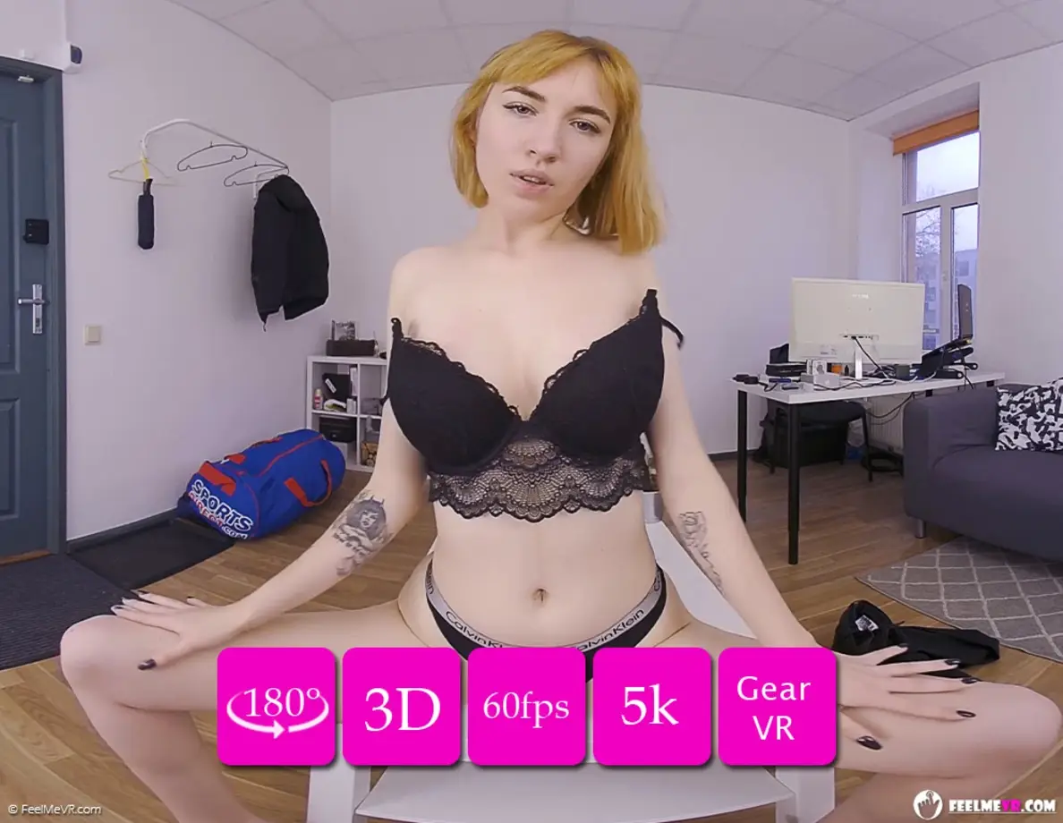 Free 8K VR adult video 18-year-old Redhead with Big Tits performs captivating VR striptease