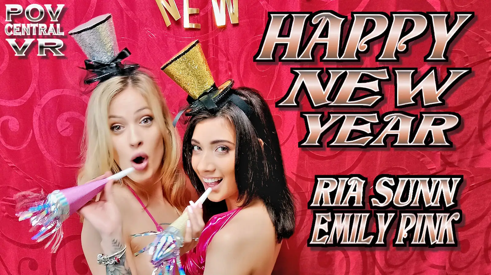 Free 8K VR adult video Ring in the New Year with Ria Sunn and Emily Pink: Positive Vibes and Hope