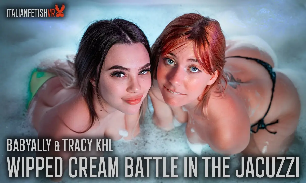 Fun & Foamy Playful Jacuzzi Whipped Cream Fight