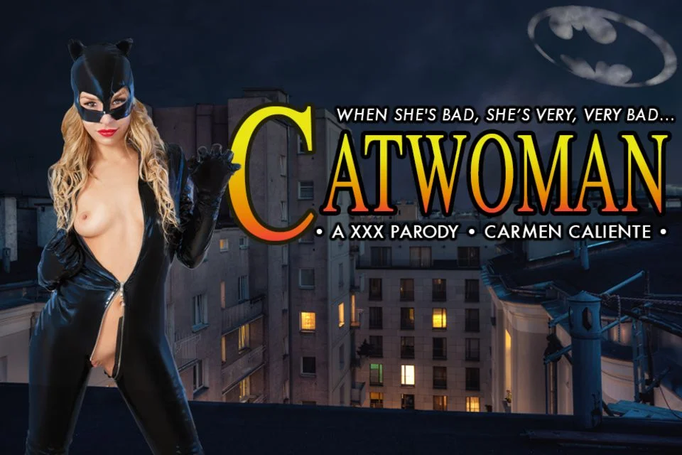 Free 8K VR adult video Carmen Caliente's Sexy Catwoman VR Costume Experience