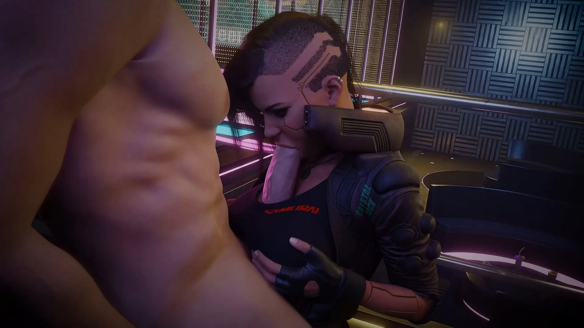 Free 8K VR adult video Infiltrate exclusive sex club in Cyberpunk 2077, uncover secrets.///Unravel mysteries, seduce members.