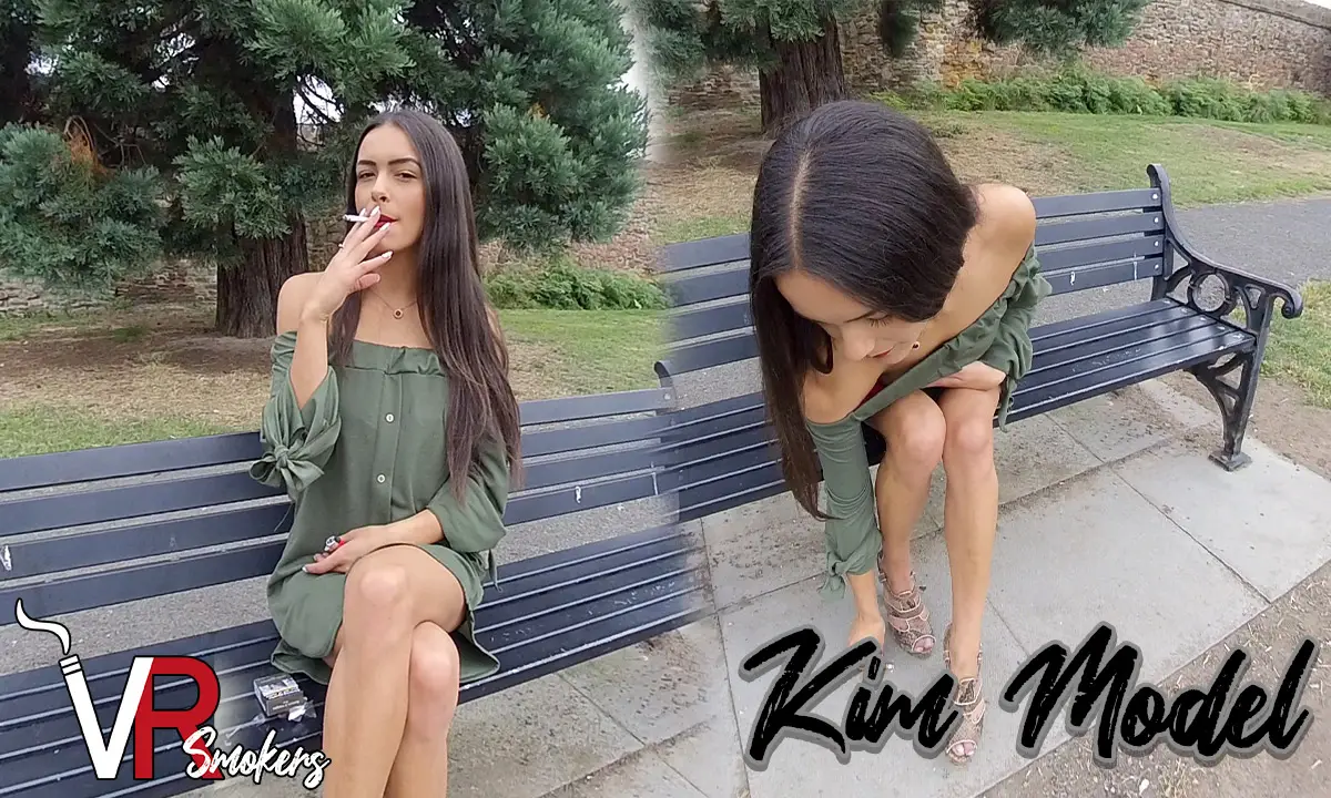 Free 8K VR adult video Cozy Up at the Park: A New Series Featuring the Kim Model on a Park Bench