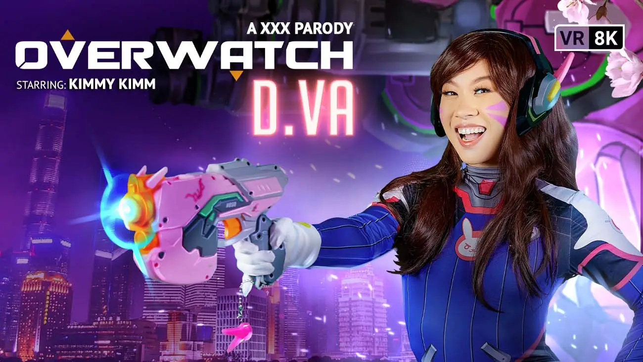 Free 8K VR adult video Overwatch: Adult D.VA Cosplay - Sexy Gaming Parody