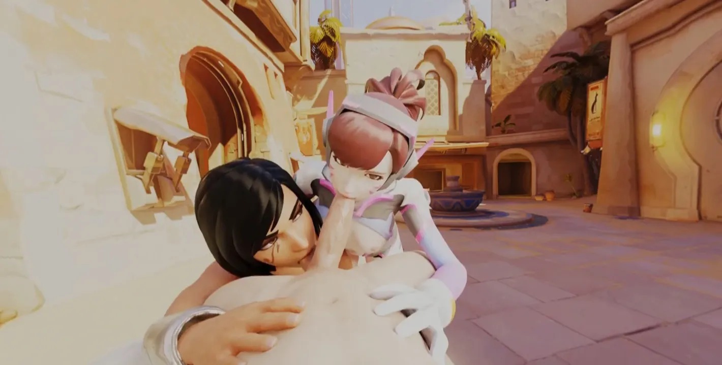 Free 8K VR adult video Overwatch: D.va, Pharah Intimate Moment