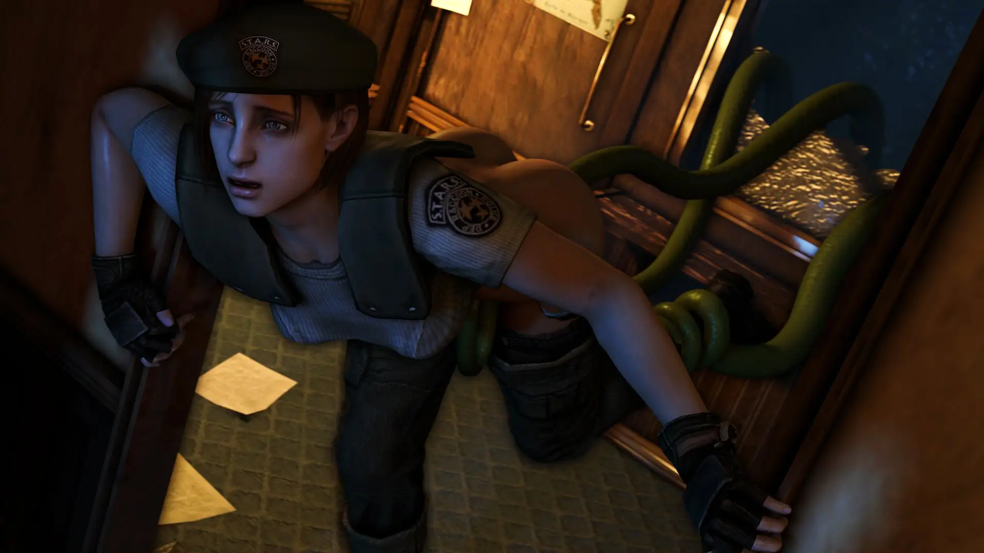 Jill's Intimate Valentine's Day Encounter in Resident Evil - A Steamy Retelling