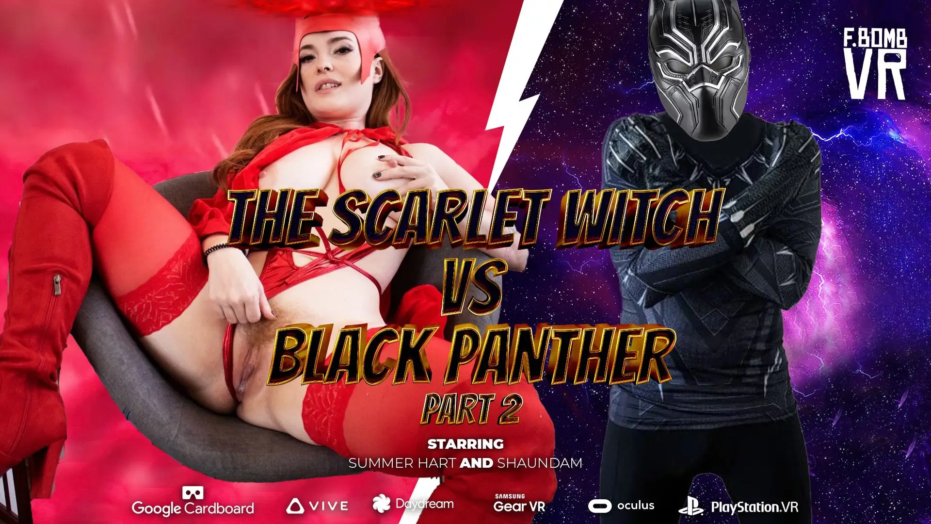 Free 8K VR adult video Scarlet Witch vs Black Panther: Clash of Powerful Minds