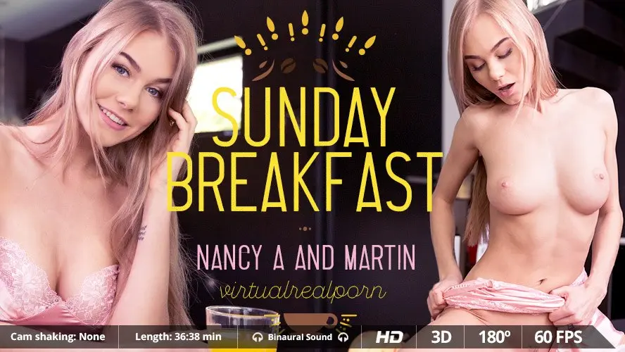 Free 8K VR adult video Virtual Russian Teen's Sunday Morning Breakfast Experience