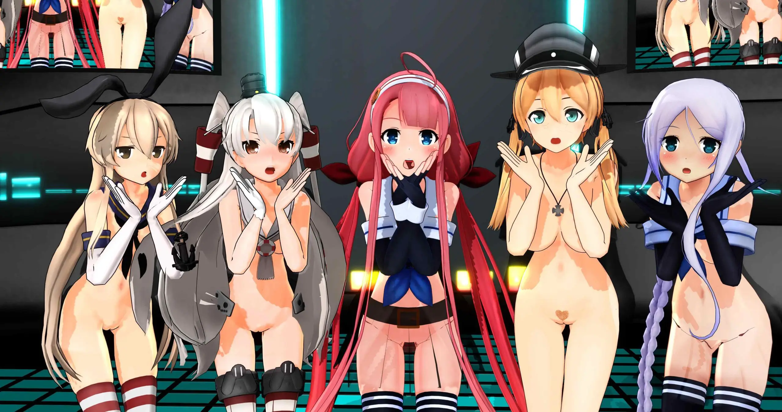 Kantai Collection Dance & Uniforms - Animated Naval Girls