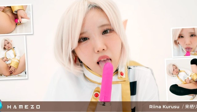 Free 8K VR adult video Rina's Stocking Tease