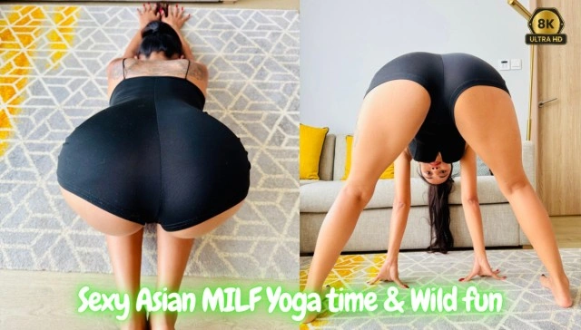 Free 8K VR adult video Asian Mom Yoga Fun