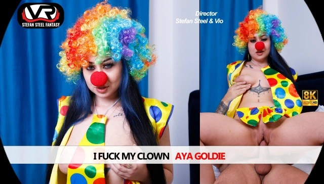 Free 8K VR adult video I Fuck My Clown Aya Goldie