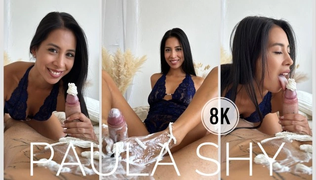 Free 8K VR adult video Crazy Blowjob With Gorgeous Paula Shy