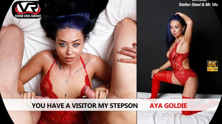 Free 8K VR adult video You Have A Visitor My Stepson Aya Goldie
