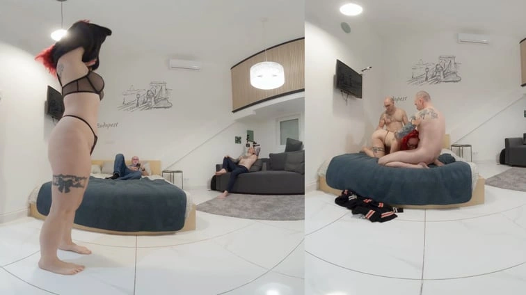 Free 8K VR adult video My First Threesome