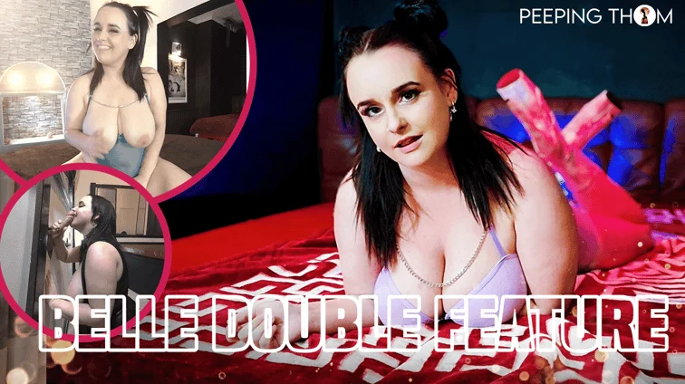 Free 8K VR adult video Busty Belle Double Feature
