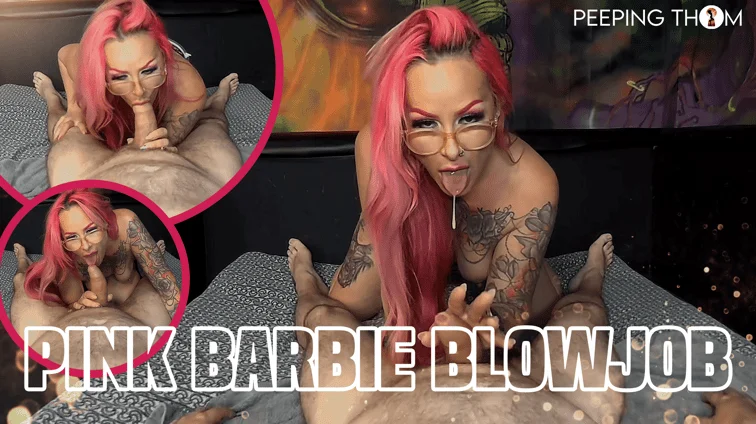 Free 8K VR adult video Sammie Thomas Pink Barbie Blowjob