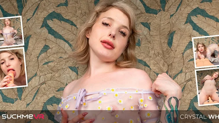 Free 8K VR adult video Crystal White Shows Off Her Footjob Skills Before Enjoying Large Dildo Ride