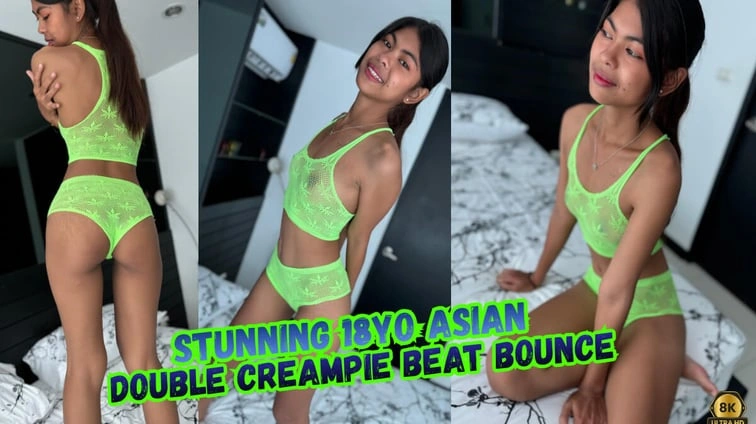 Free 8K VR adult video Stunning 18Yo Asian Double Creampie Vr Pmv