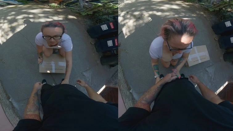 Free 8K VR adult video The Delivery Guy Just Showed Up With A Package Not The Only Thing He Delivered Though