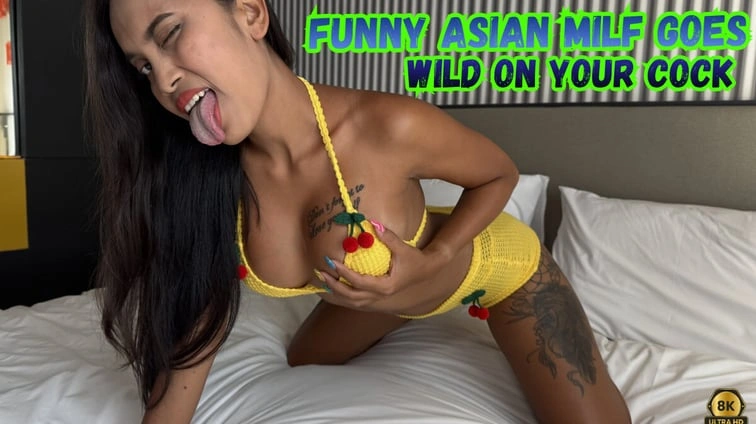 Free 8K VR adult video Funny Asian Milf Goes Wild On Your Cock