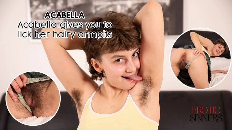 Free 8K VR adult video Acabella Gives You To Lick Her Hairy Armpits
