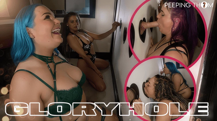 Free 8K VR adult video 8K Public Glory Hole Series 3 Louise Belle Amelia