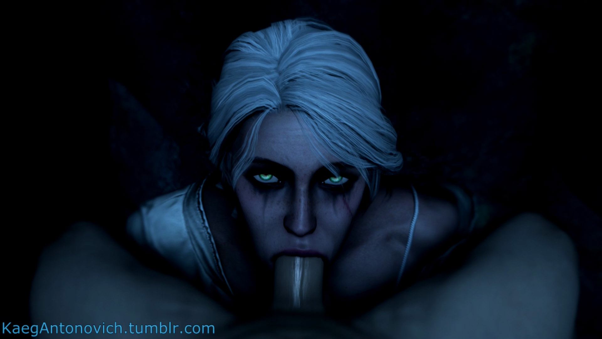 Ciri Shows Off Under The Moonlight (A XXX Parody)